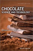 Cover of Chocolate Science and Technology with depiction of stacked chocolate squares.