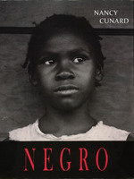 Black and white photo of a young girl facing camera and looking left. Title is in red lettering against a black background.