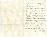 A letter showing a watermark composed of boxes of three lines laid diagonally. the lines are rotated in each box, creating the illusion of a woven basket. 