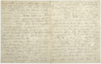 A letter with light-colored lines for a watermark. These lines are meandering across the page, reminiscent of a topographic map.