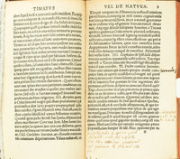 Image of text in Latin with marginalia.