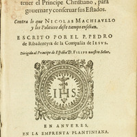 Title Page with a Jesuit emblem